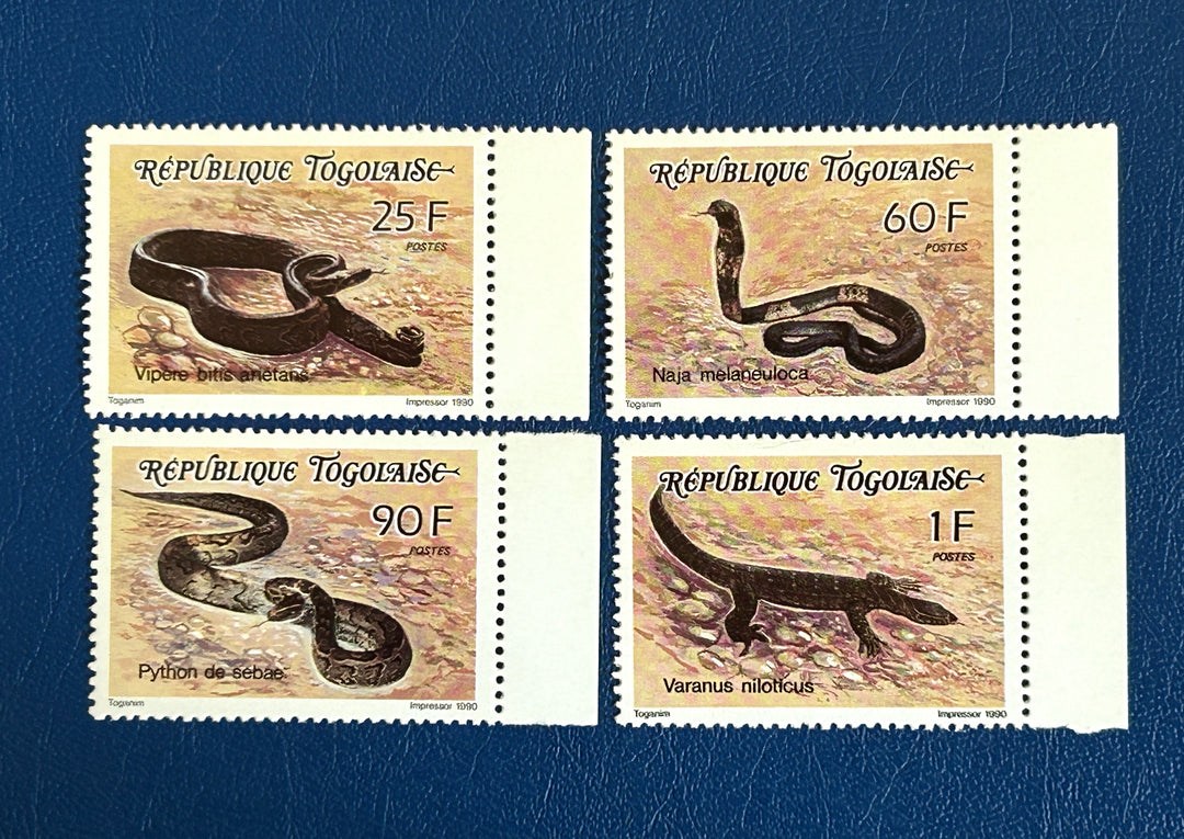 Togo - 1990 - Snakes - MNH** (fauna)