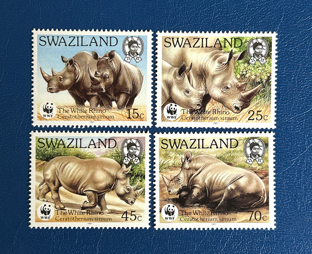 Swaziland - 1987 - White Rhino - MNH** (fauna)
