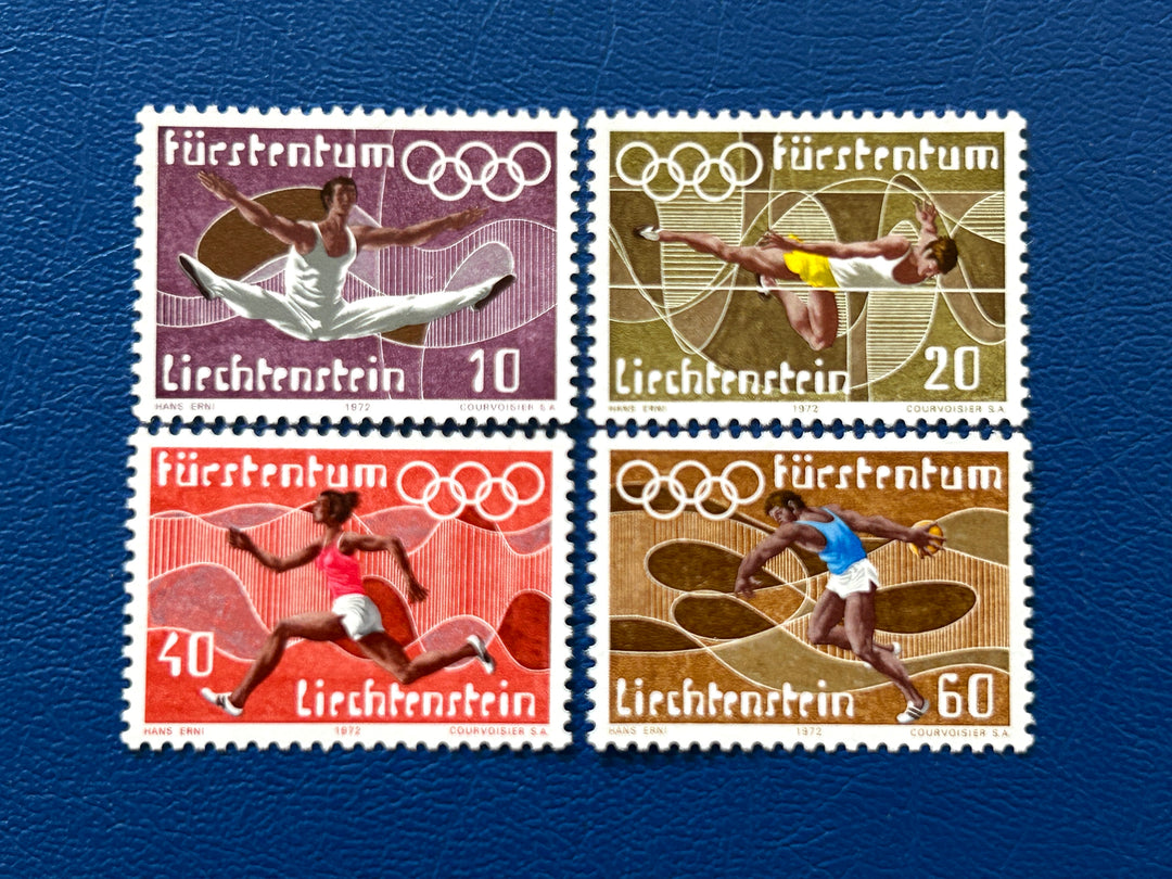 Liechtenstein - 1972 - Summer Olympics Munich #496-499 - MNH**