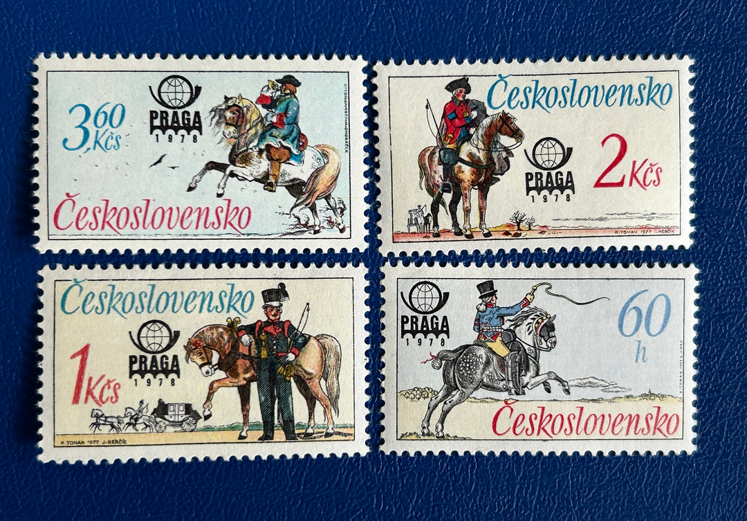 Czechoslovakia - 1977 - Animals in Heraldry (fauna) - MH*