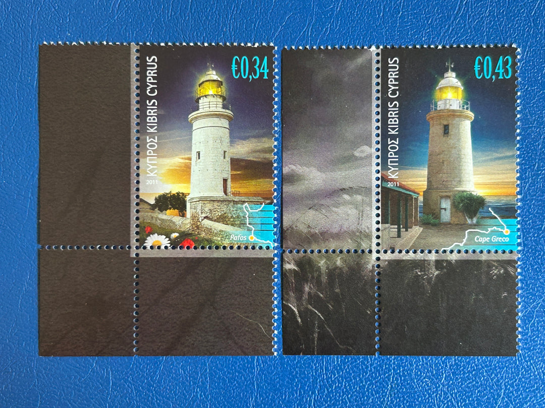 Cyprus 2022 Sc 1151-2 Lighthouses - MNH**