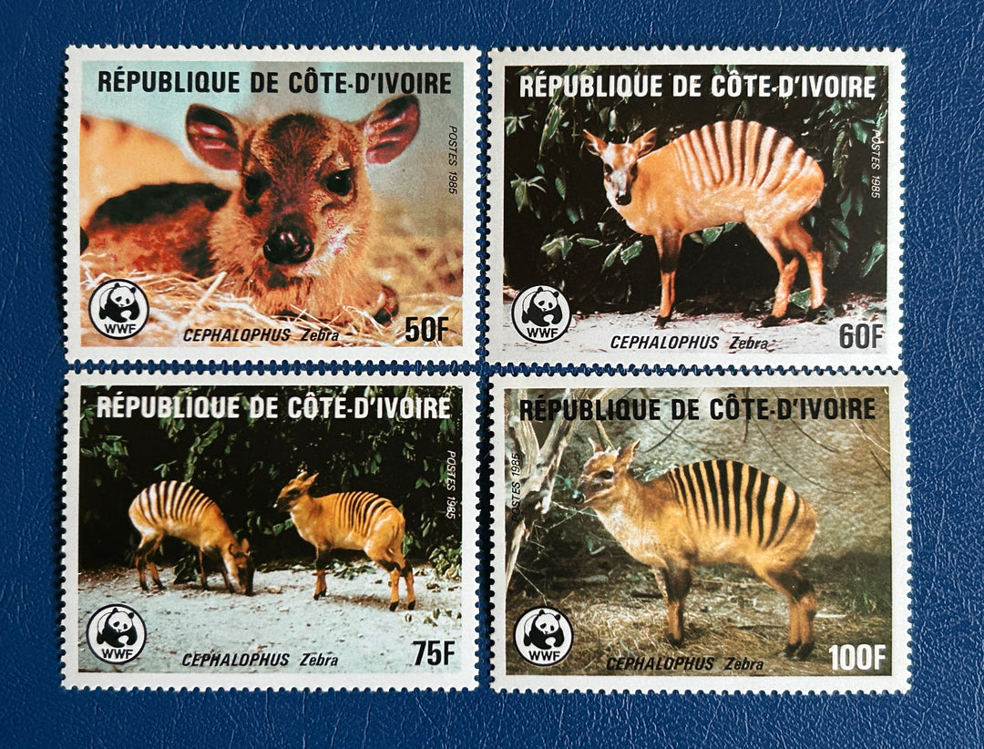 Ivory Coast - 1985 - Striped Antelope (fauna)  - MNH**