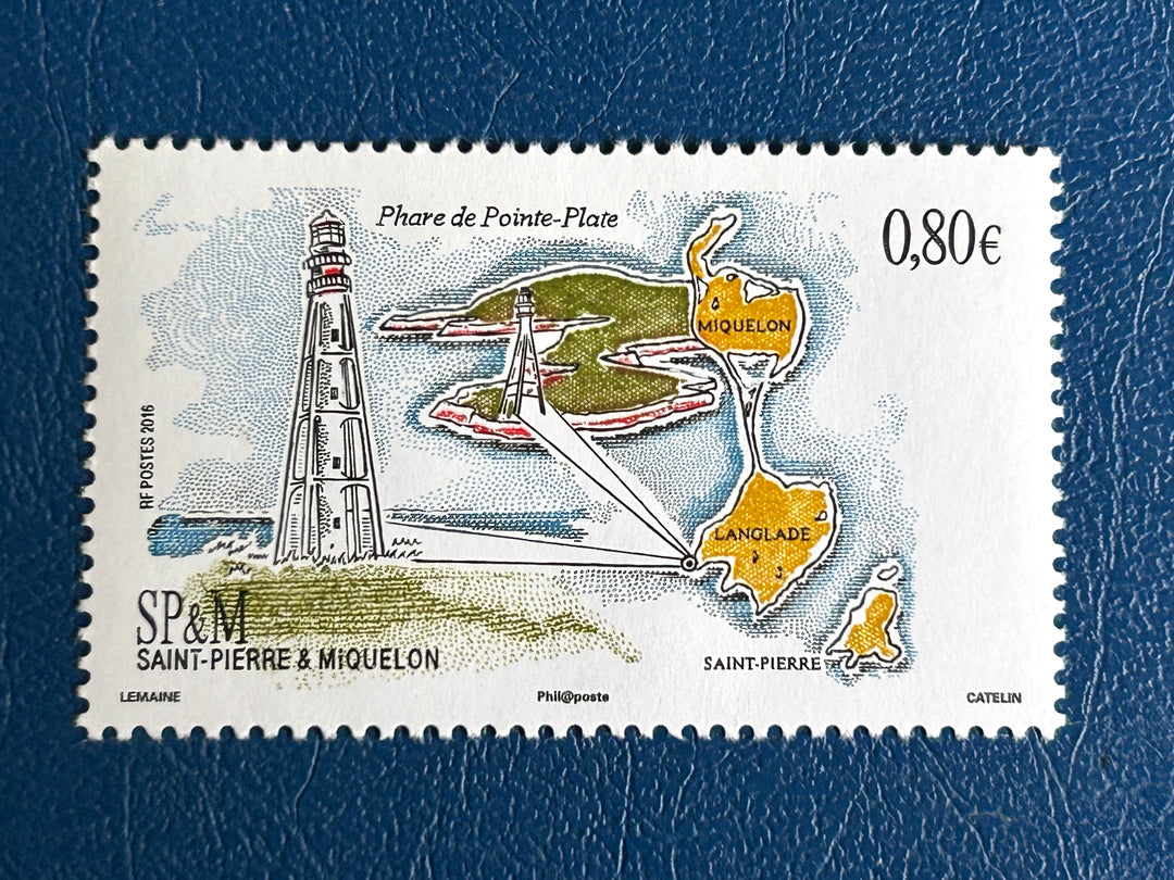 St Pierre & Miquelon Sc 1038 Lighthouses 2016 MNH**