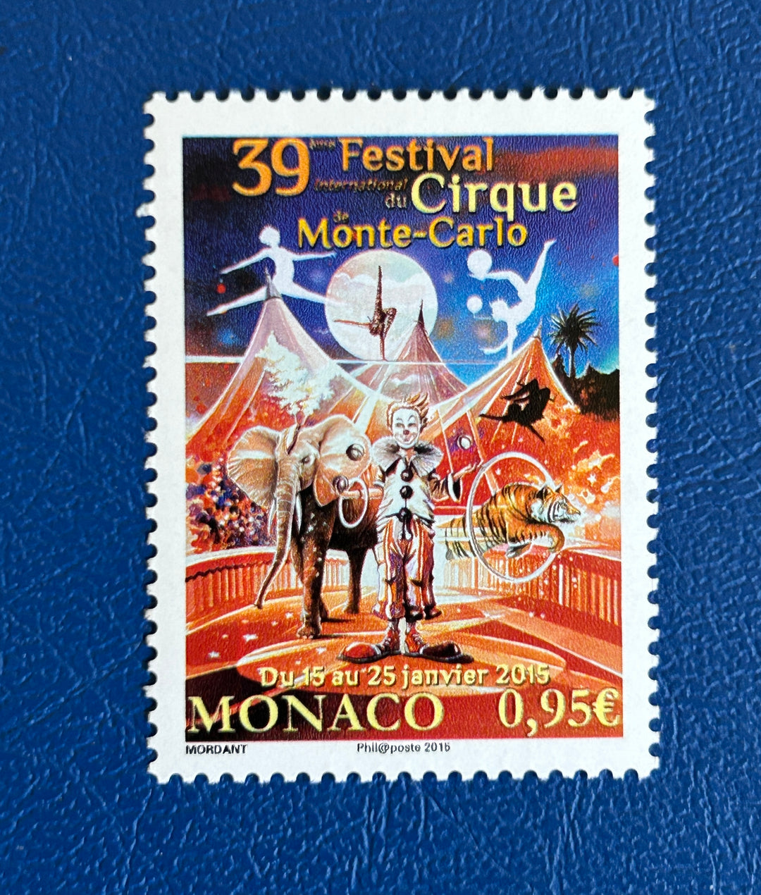 Monaco- 2015 - Intl Circus Festival - MNH**