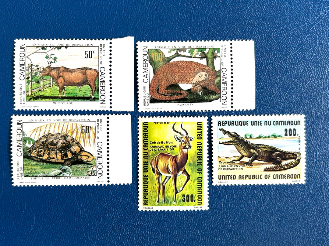 Cameroon - 1980/81 - Endangered Species (Fauna) - MNH**