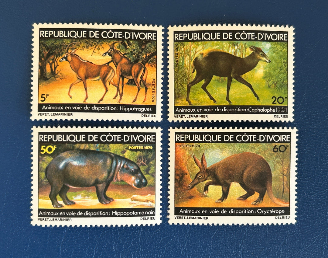 Ivory Coast - 1979 - Endangered Animals - MNH**