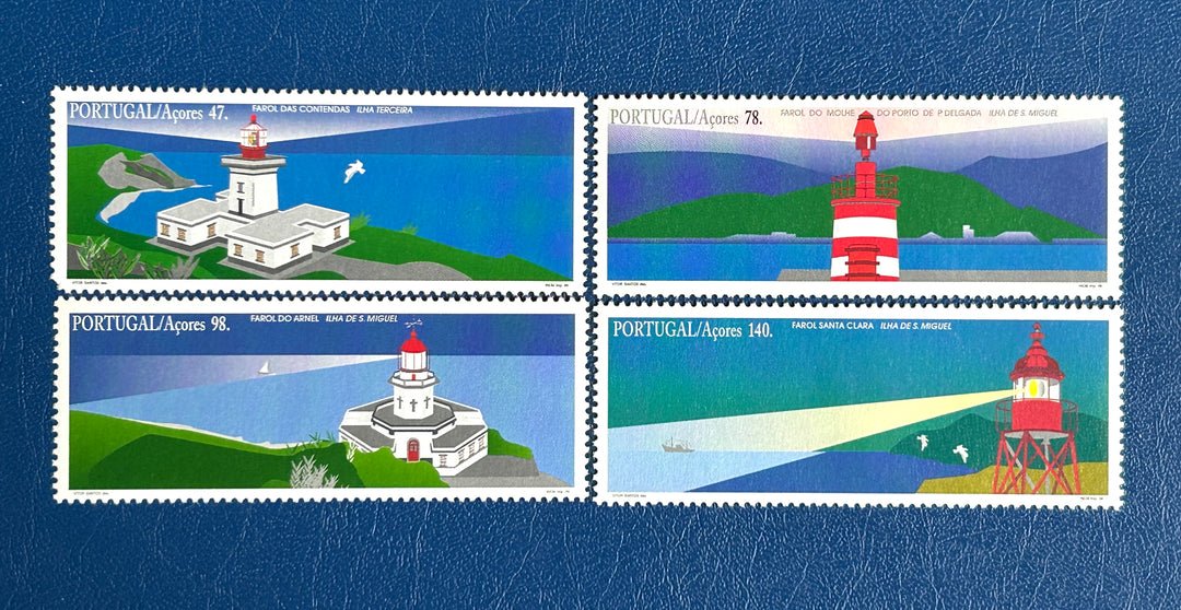 Portugal Sc 447-40 Lighthouses MNH** 1996