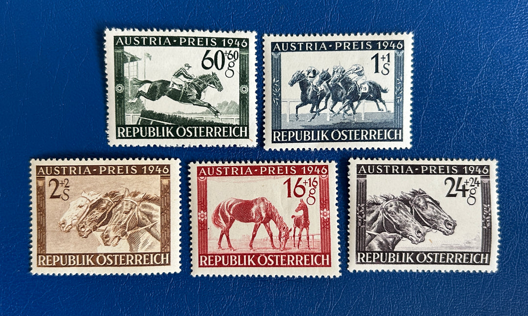 Austria- 1946 - Horse Riding (Fauna) - MH*