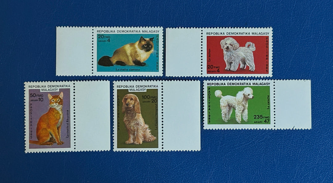 Malagasy - 1985 - Cats & Dogs - MNH**