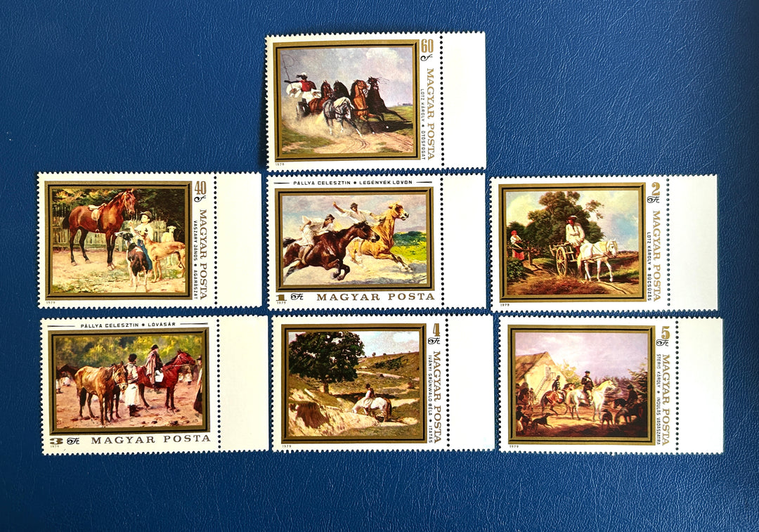 Hungary - 1979 - Horse Paintings (fauna) - MNH**