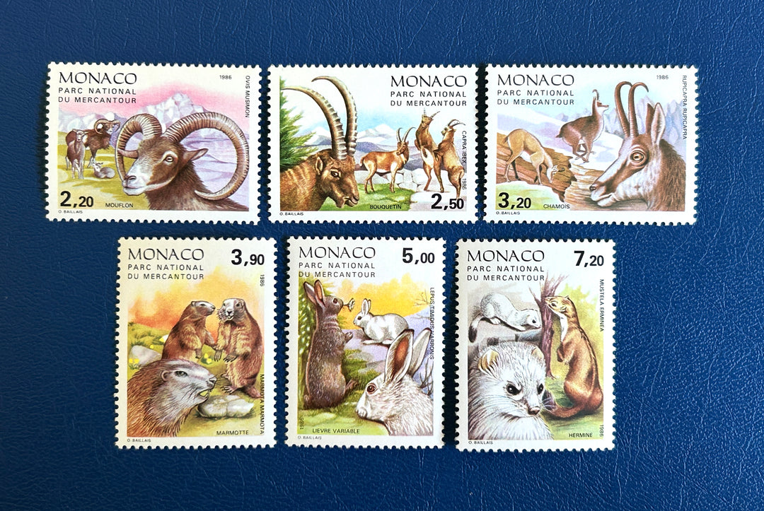 Monaco - 1986 - Animals - MNH** (fauna)
