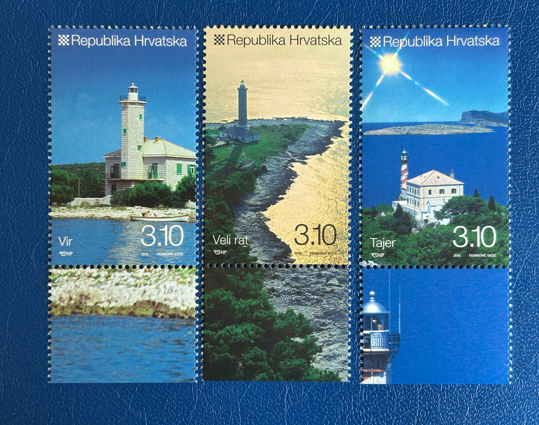 Croatia 2010 Sc 781-83 Lighthouses - MNH**
