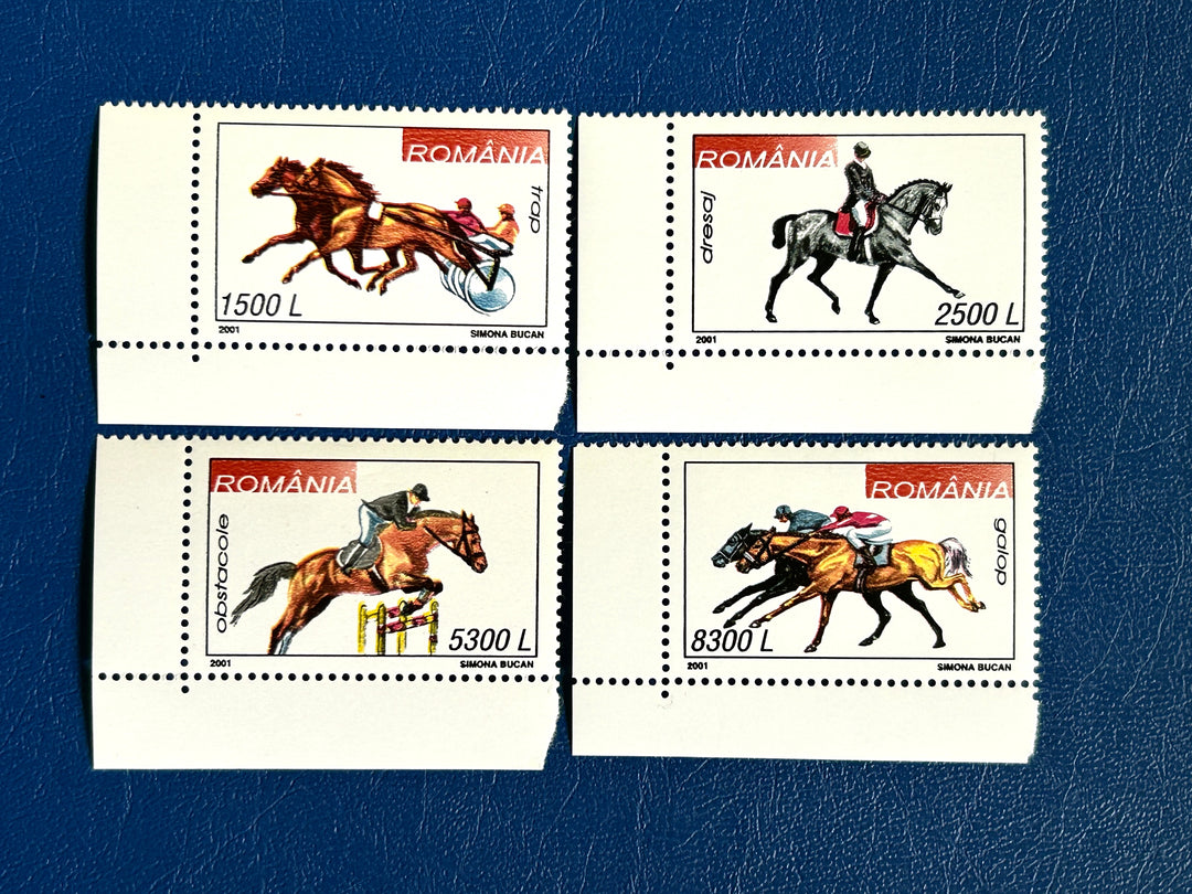 Romania - 2001 - Equestrian Sports/ Horses - (fauna) -  MNH**