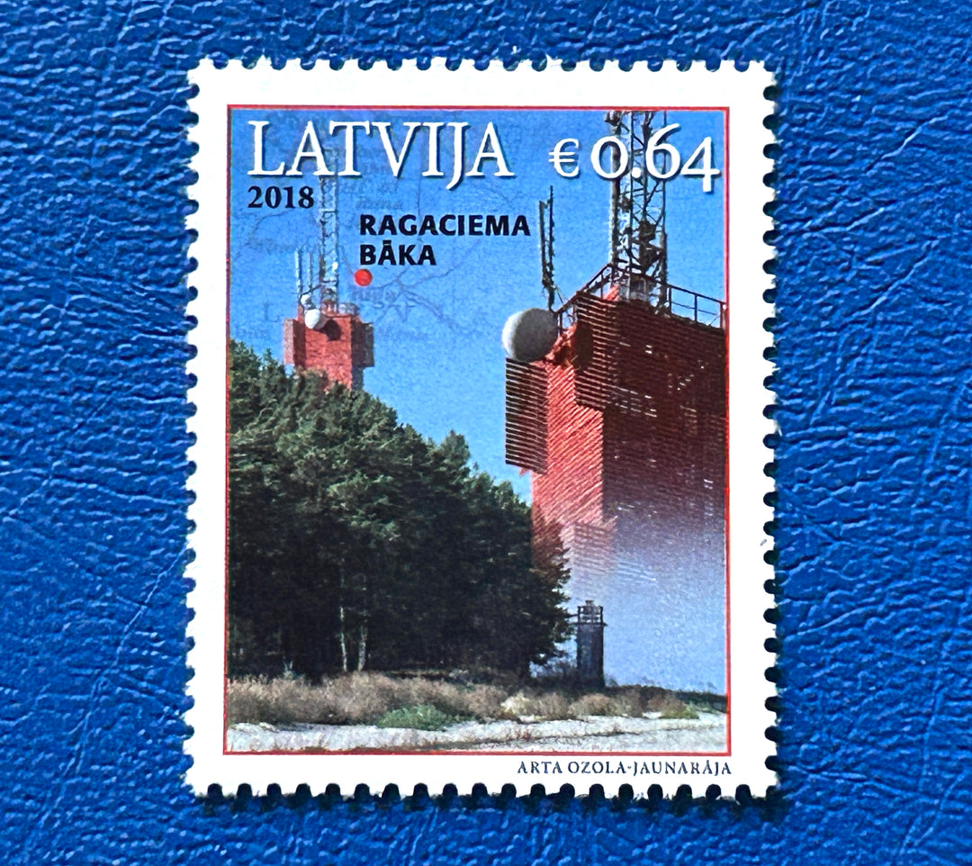 Latvia 1005 Lighthouses MNH** 2018