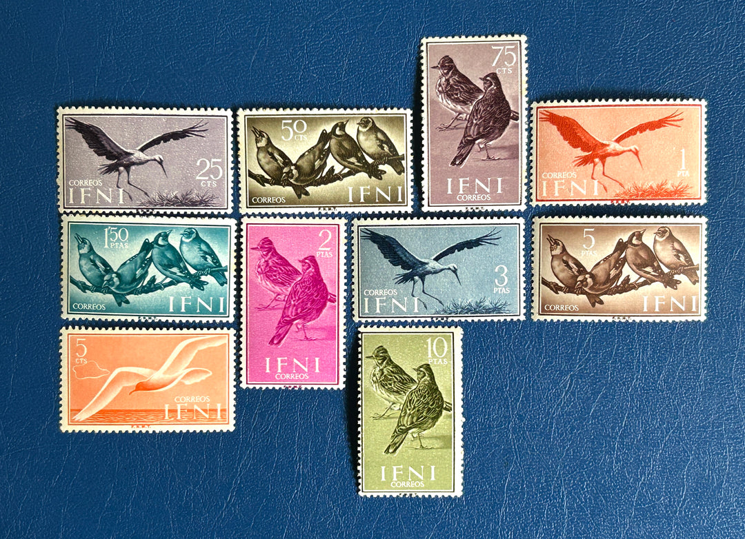 Spanish Ifni - 1960 - Birds - MNH** minor toning on rear