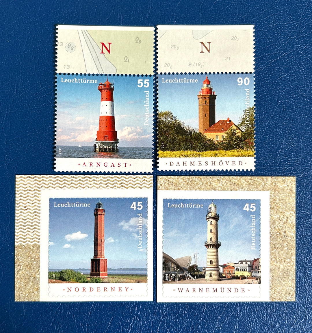 Germany Sc 2629-32 Lighthouses 2011 MNH**