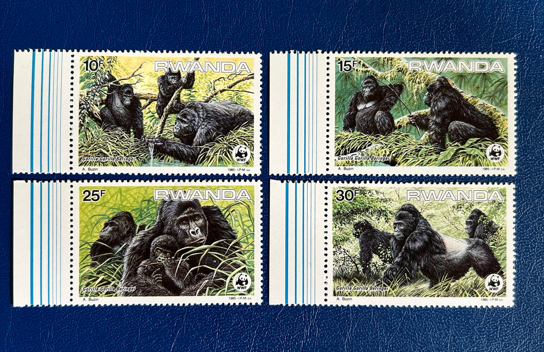 Ruanda - 1985 - Gorillas (fauna) -  MNH**