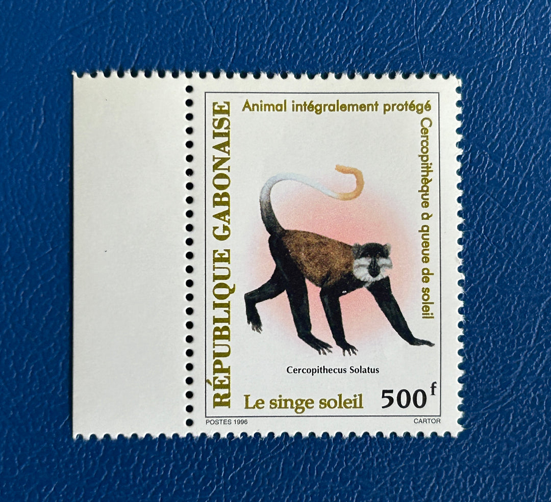Gabon- 1996 - Protected Animals: Monkey (fauna) - MNH**