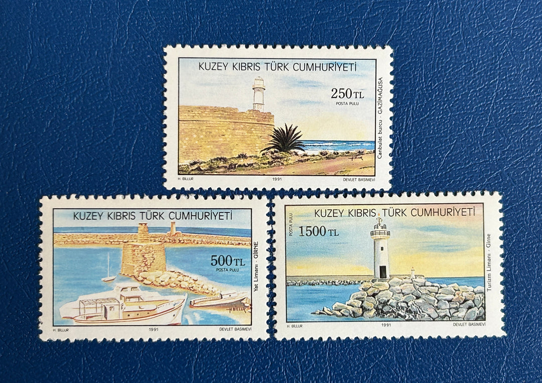 Cyprus North 1991 Sc 314-6 Lighthouses - MNH**