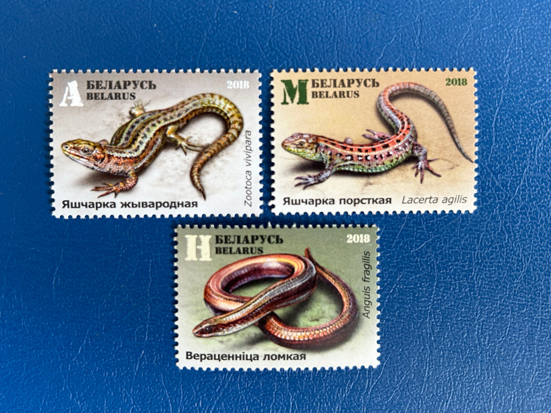 Belarus - 2018 - Reptiles (Fauna) - MNH**