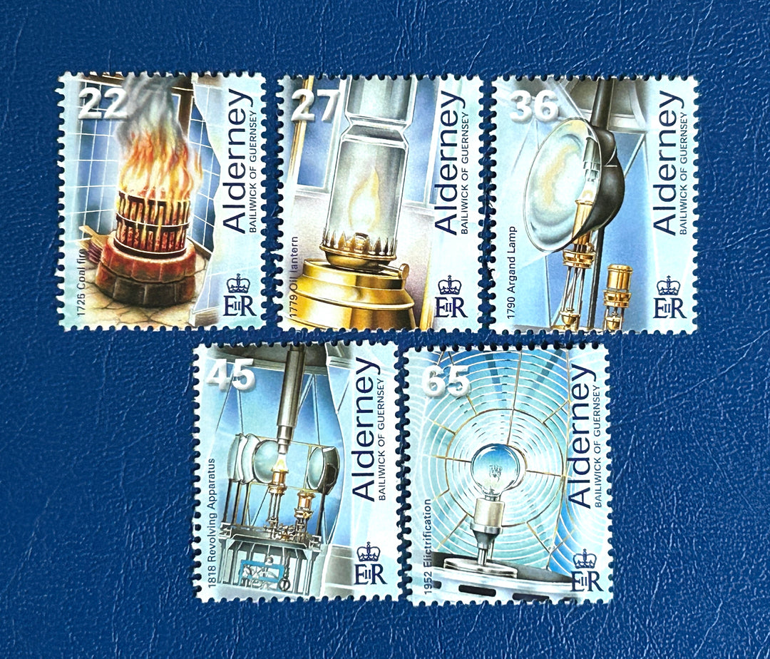 Alderney 2002 Sc 191-5 Lighthouses MNH**