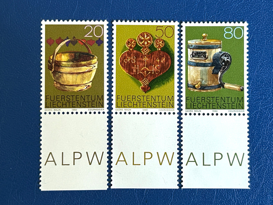 Liechtenstein 1980 Sc 687-9 Dairy Farming MNH**