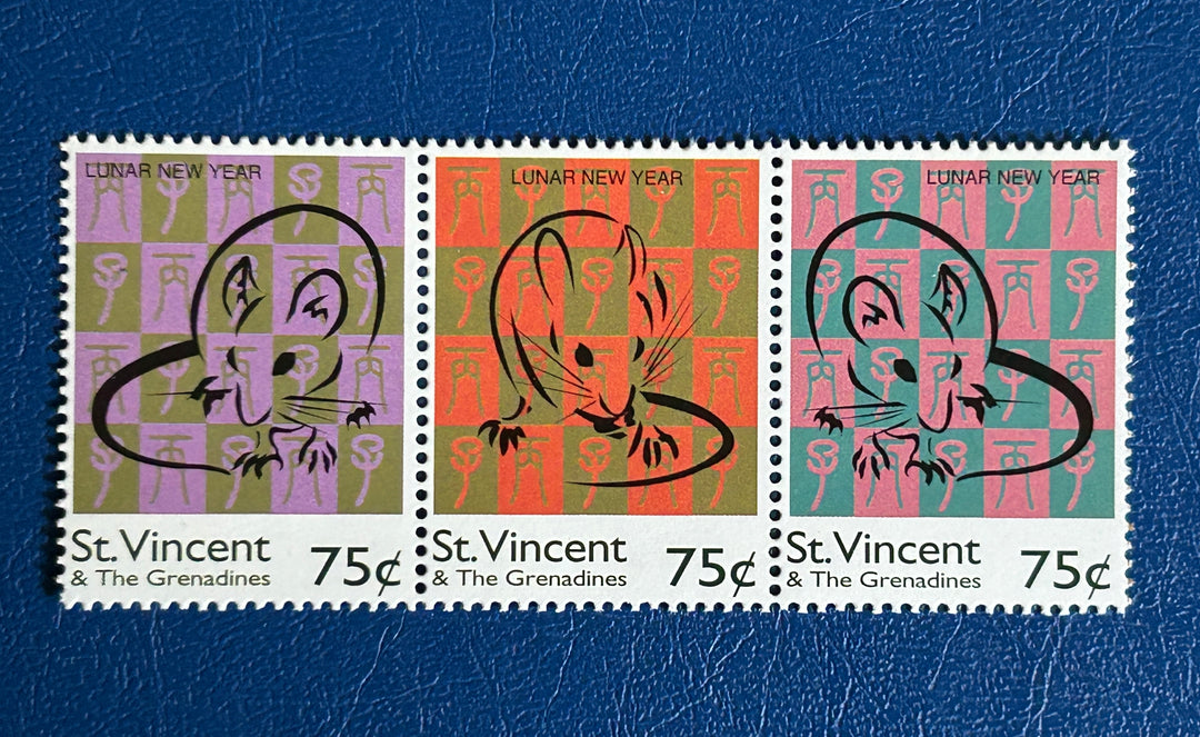 St. Vincent & the Grenadines - 1996 - Year of the Rat - MNH**