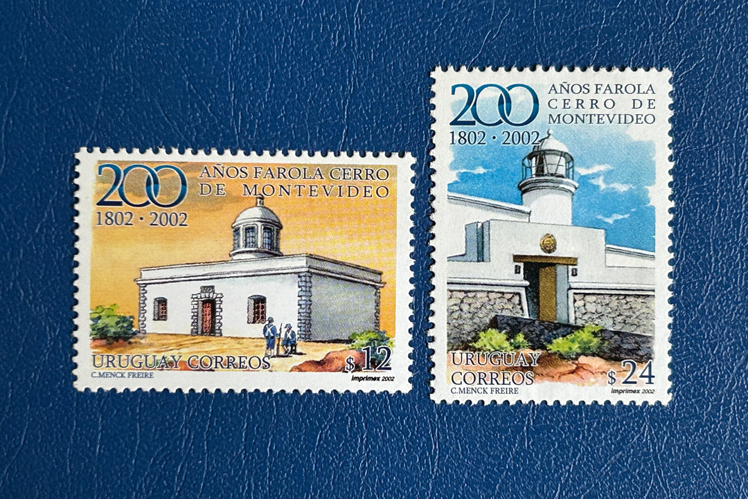 Uruguay Sc 1950-1 Centro de Montevideo 2002 MNH** (lighthouses)