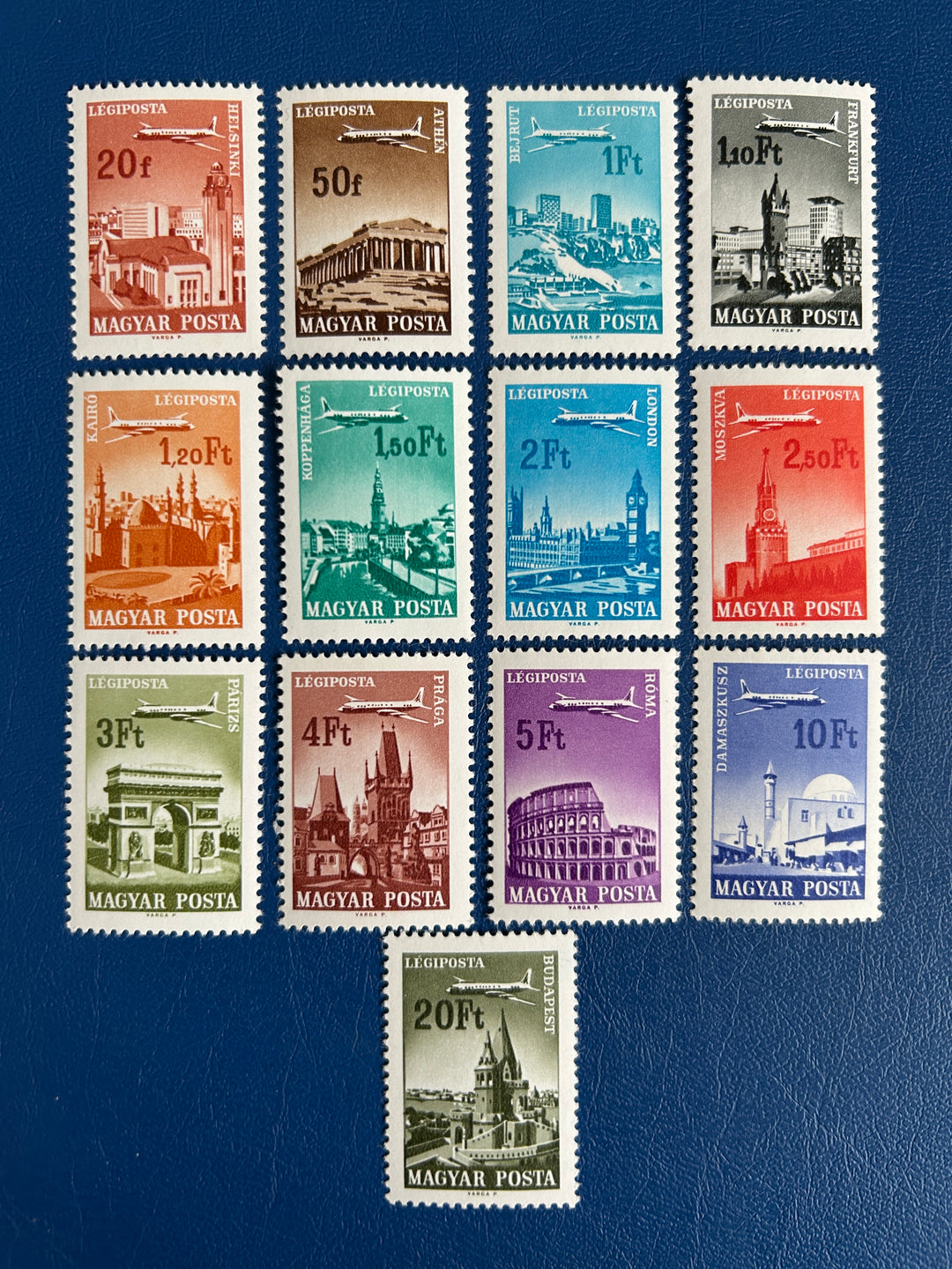 Hungary - 1966- Planes Over Cities - MNH**