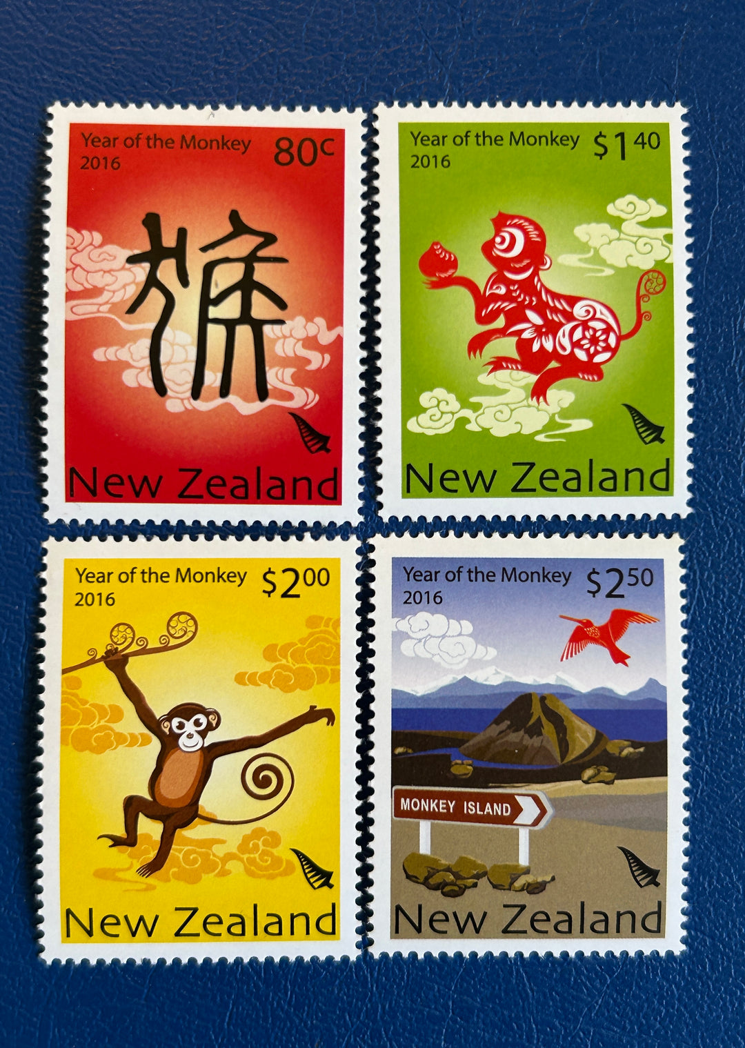 New Zealand - 2016 - Year of the Monkey -  MNH**