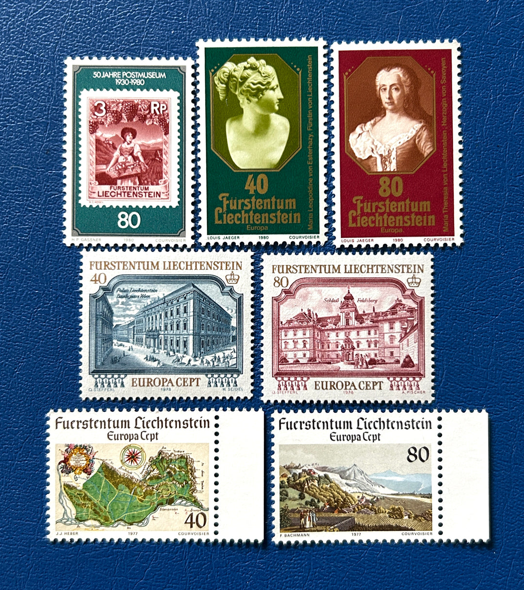 Liechtenstein 1977-80 Mix MNH**