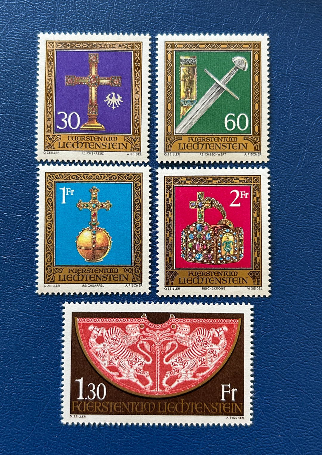 Liechtenstein - 1975 - Imperial Insignia # 567-571  - MNH**