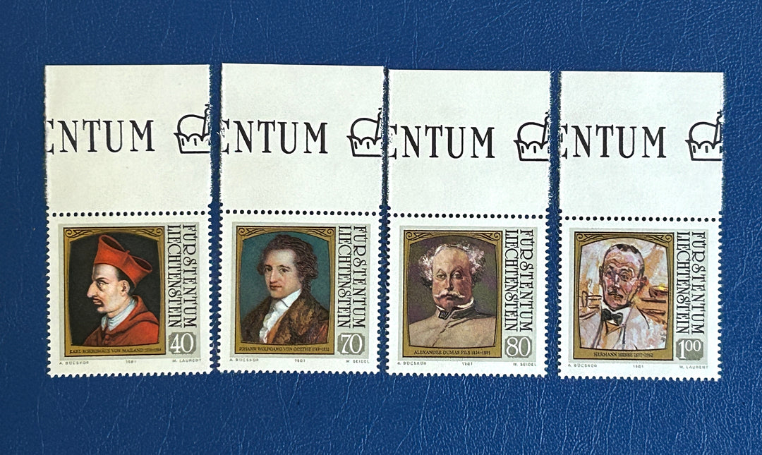 Liechtenstein 1981 Sc 722-5 Famous Visitors MNH**