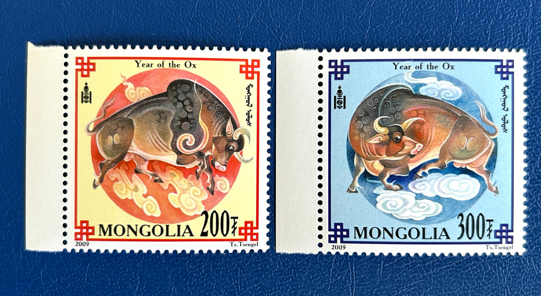 Mongolia - 2009 - Year of the Ox (fauna) -  MNH**