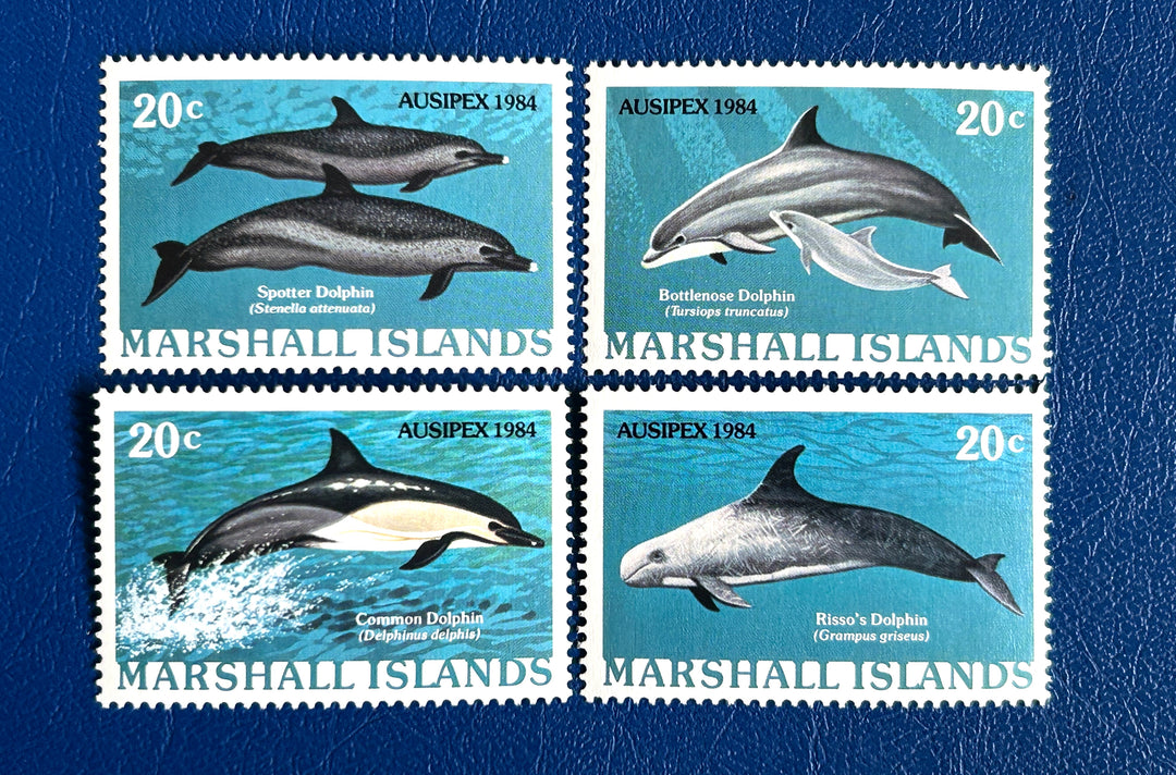 Marshall Islands - 1984 - Stampex Ausipex: Dolphins (fauna) - MNH**