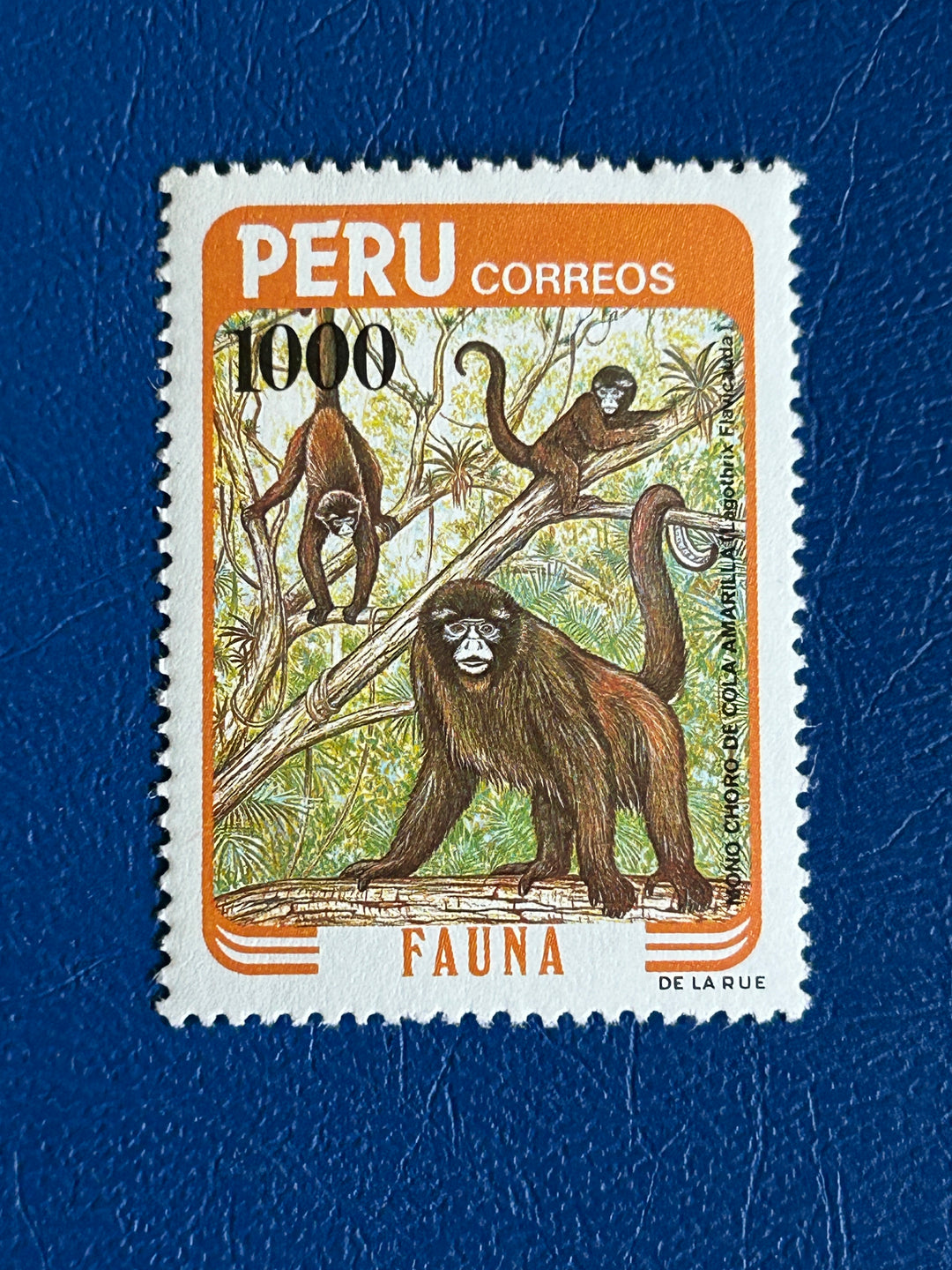Peru - 1984 - Yellow-Tailed Wooly Monkey (fauna) -  MNH**