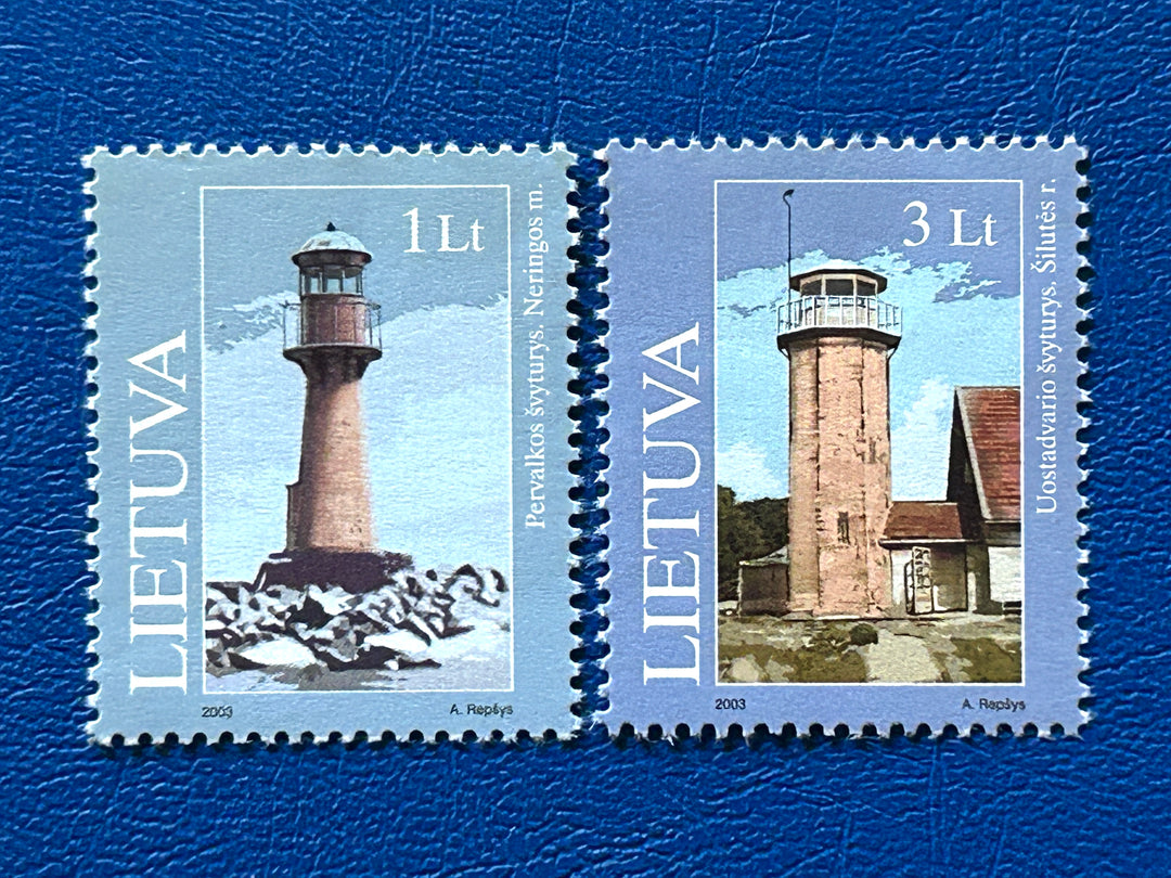 Latvia 741-2 Lighthouses MNH** 2003