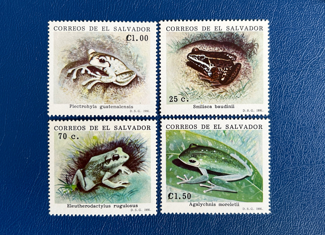 El Salvador - 1991 - Frogs (fauna) - MNH**
