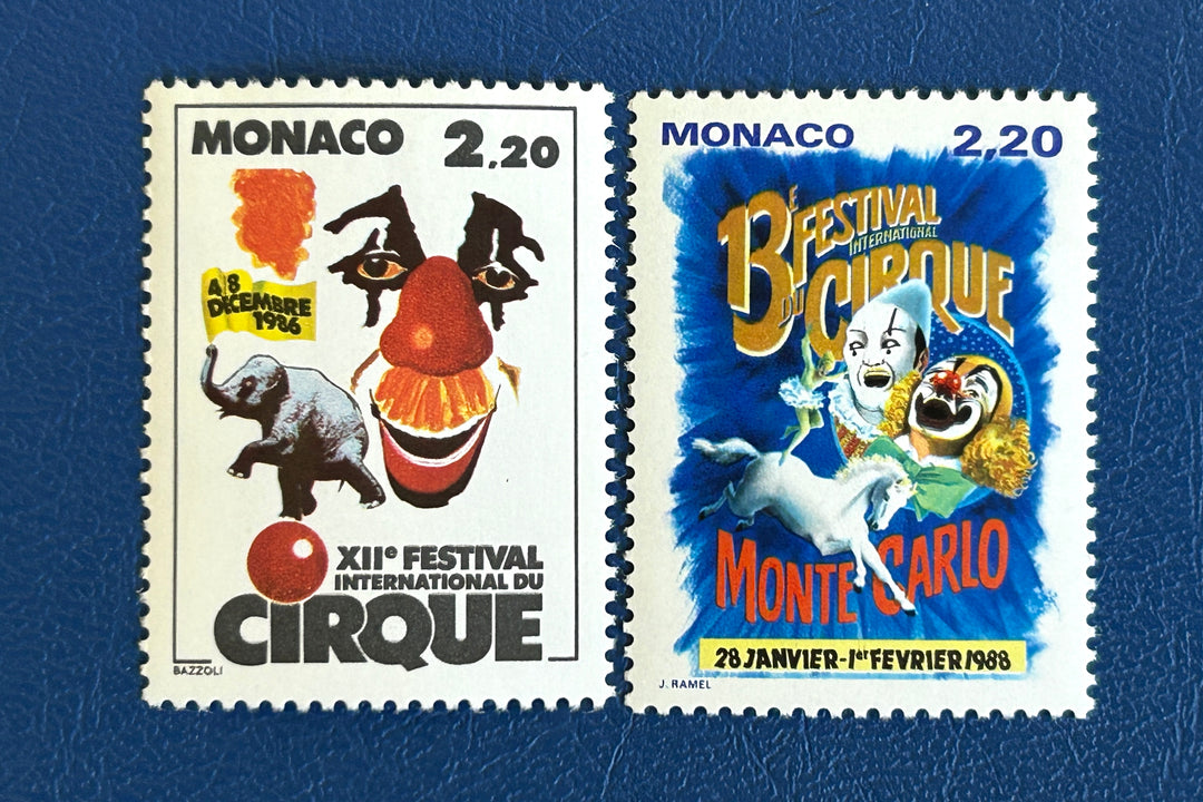 Monaco - 1986/87 - Intl Circus Festival - MNH**