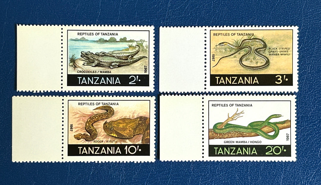 Tanzania - 1987 - Reptiles - MNH** (fauna)