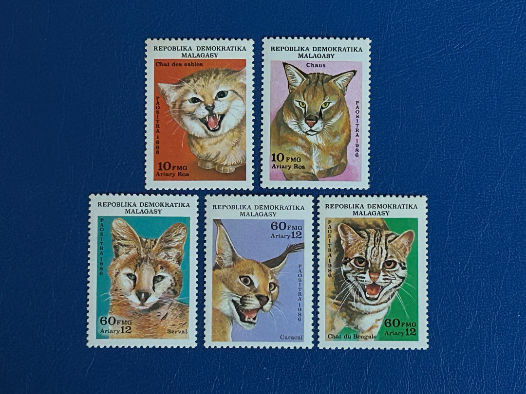 Malagasy - 1986 - Cats of Prey - MNH**