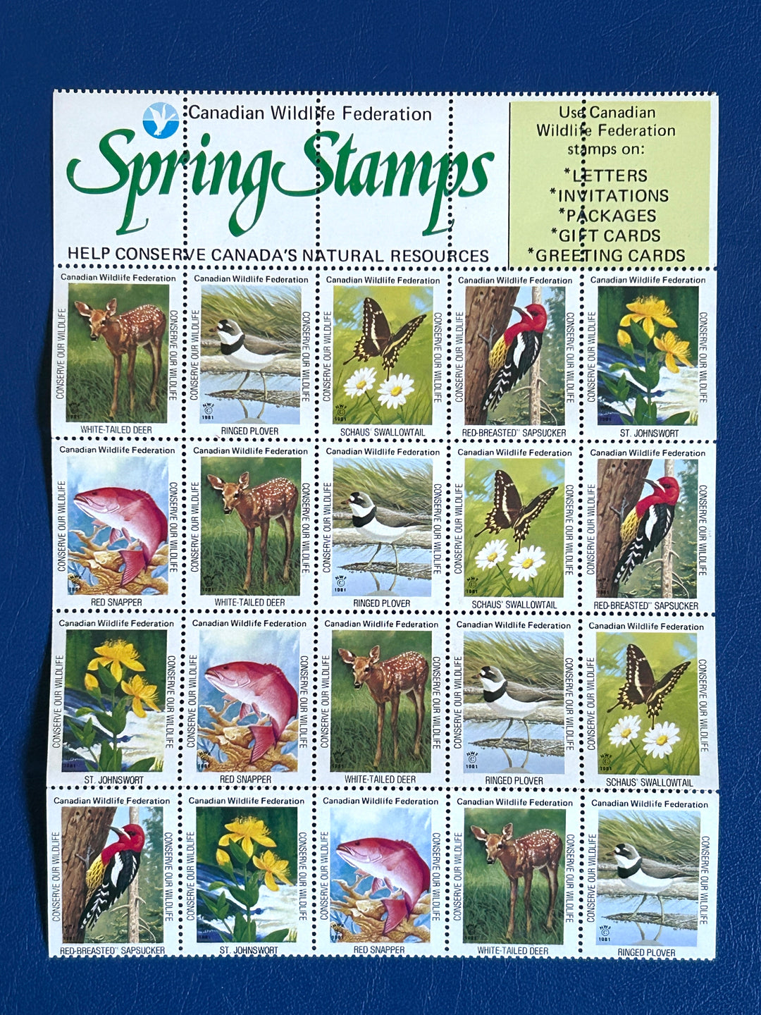 Canada - 1981 - Canadian Wildlife Federation Spring Stamps (seals) MNH** folded