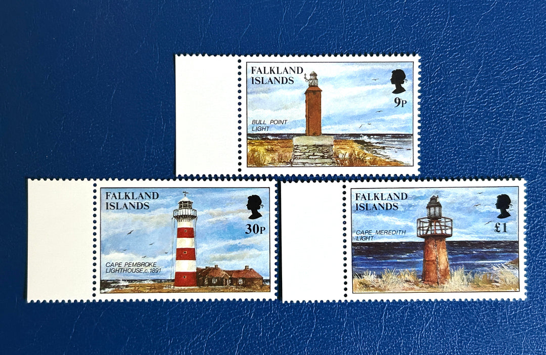 Falkland Islands Sc 676-8 Lighthouses 1997 MNH**