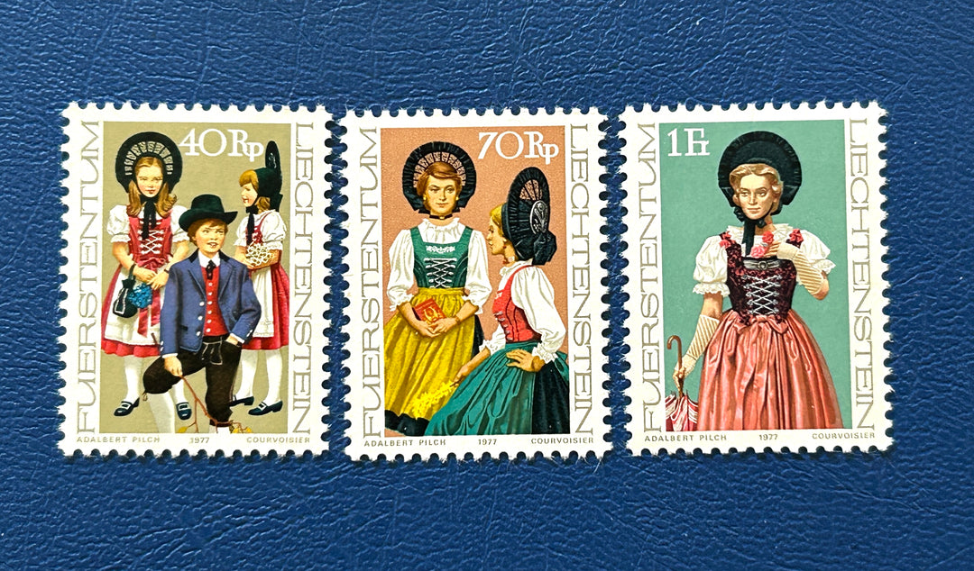 Liechtenstein - 1977 - Costumes # 630-632  - MNH**
