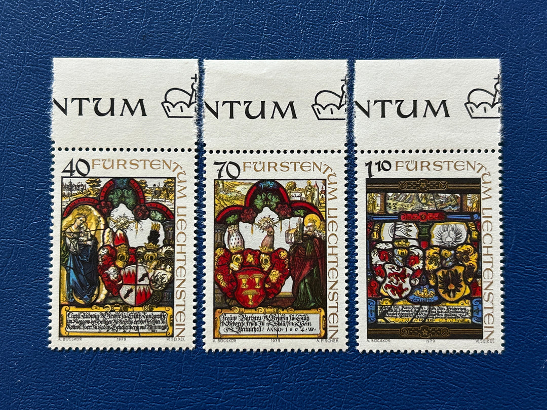 Liechtenstein - 1979 - Heraldic Windows # 672-673 - MNH**