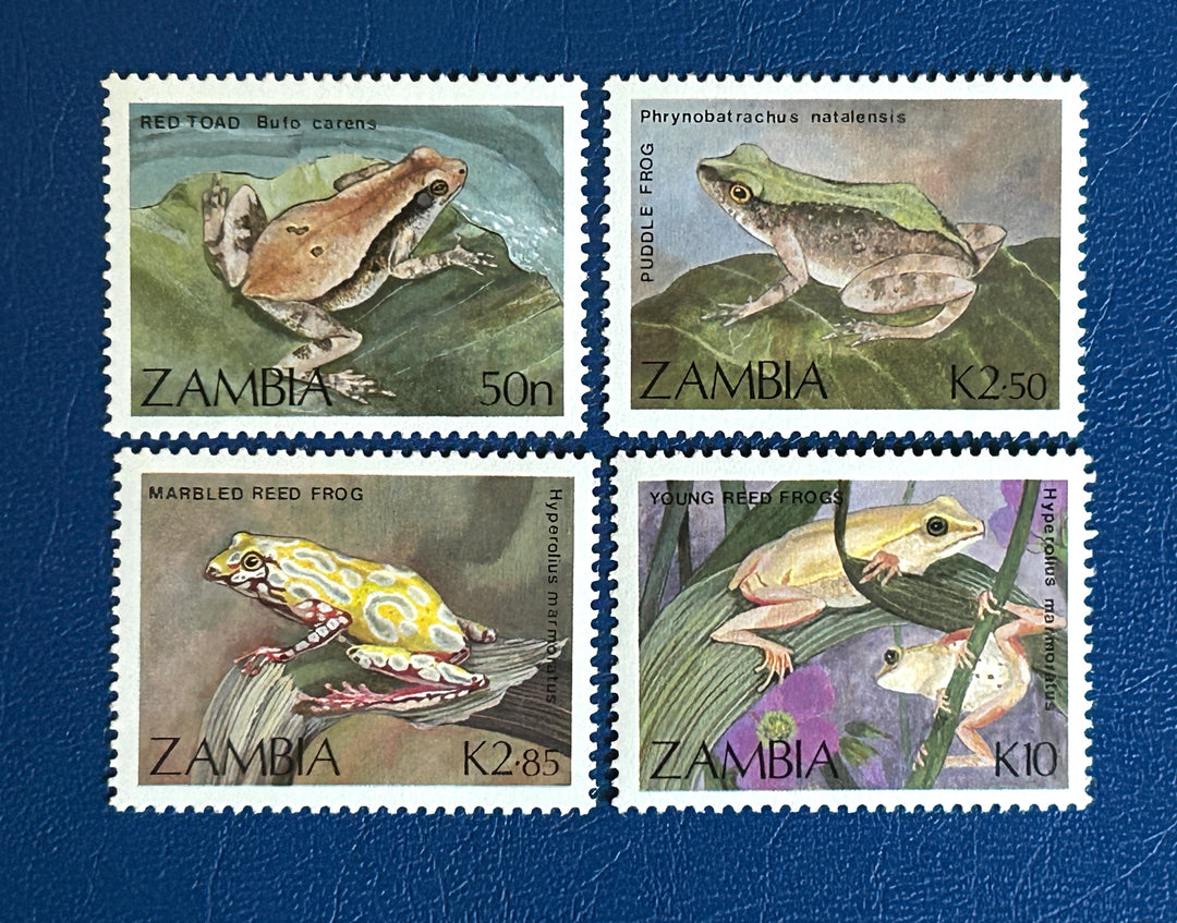Zambia - 1989 - Frogs (fauna) - MNH**