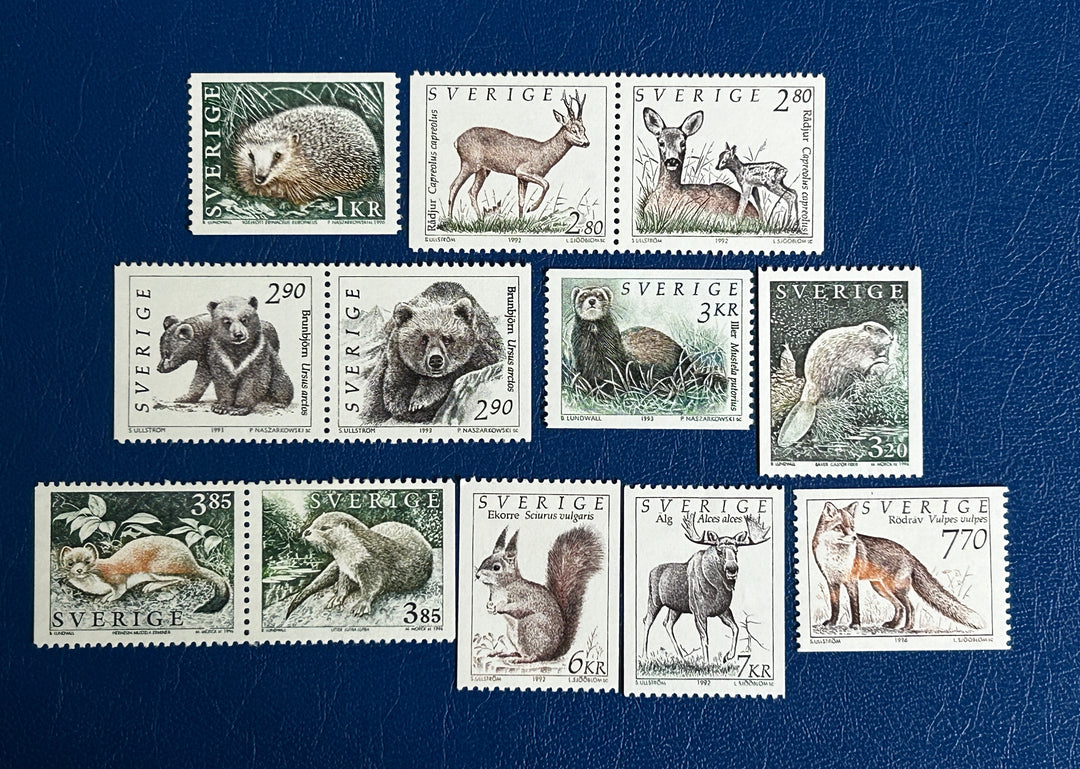 Sweden- 1992 - European Wildlife - MNH** (fauna)