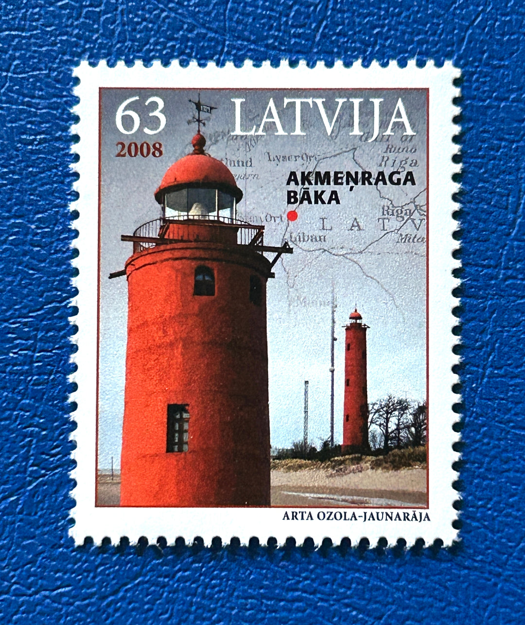 Latvia 709 Lighthouses MNH** 2008