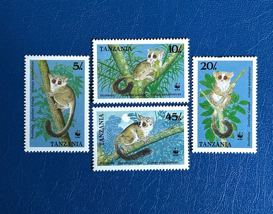 Tanzania - 1989 - WWF: Zanzibar Galago - MNH** (fauna)