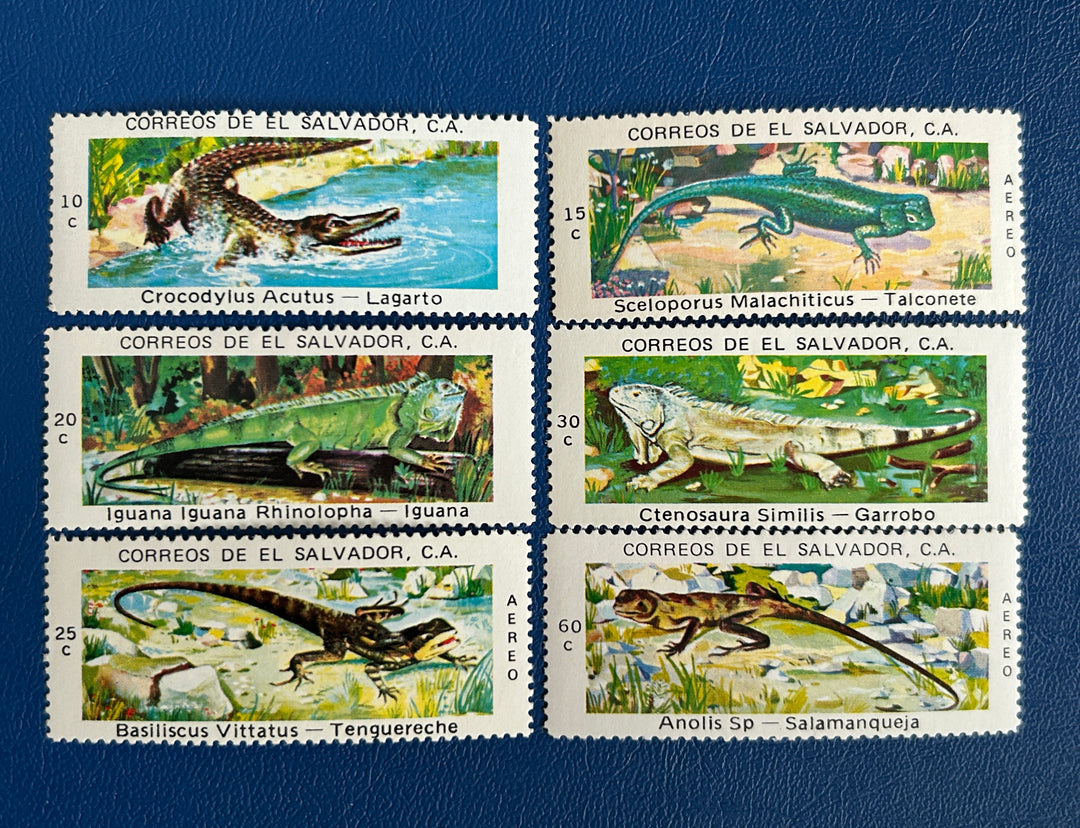 El Salvador - 1976 - Reptiles (fauna) - MNH**